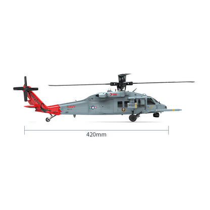 YUXIANG YXZNRC F09-H SH60 Seahawk 1/47 Scale GPS Flybarless FPV RC Helicopter - Realistic Military Simulation - RTF