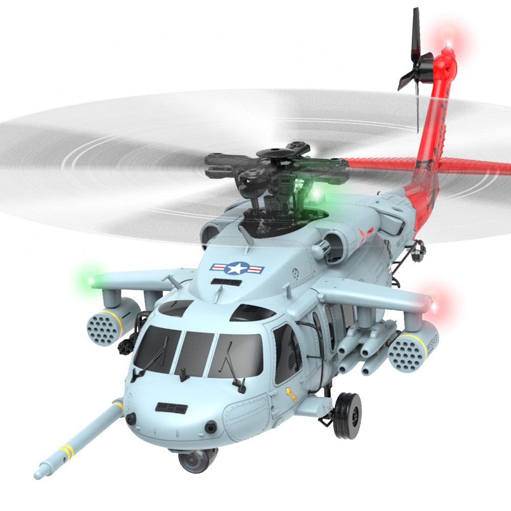 YUXIANG YXZNRC F09-H SH60 Seahawk 1/47 Scale GPS Flybarless FPV RC Helicopter - Realistic Military Simulation - RTF