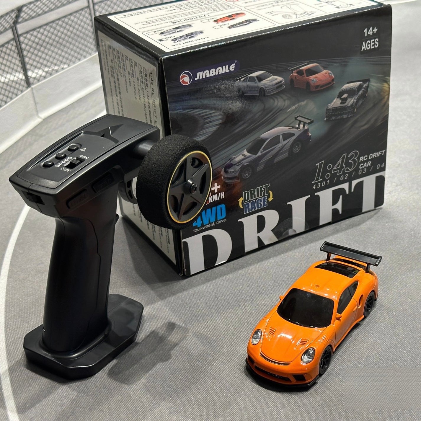 Jiabaile 1/43 Scale RC Drift Car | 4WD Mini Mosquito Drift Car ...