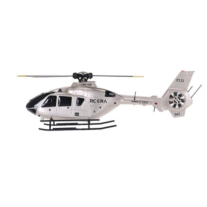 RC ERA C123 PRO EC135 R/C Helicopter - 6CH 1/36 Single Rotor with Barometer & Optical Flow Precision - Advanced Brushless RC Helicopter for Enthusiasts
